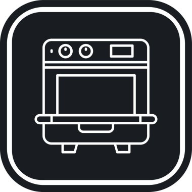 fırın ikonu vektör illüstrasyonu
