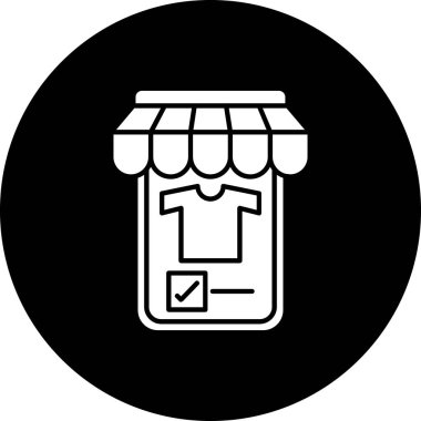 Alışveriş. Web simgesi basit illüstrasyon