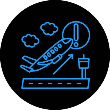 uçak ikonu vektör illüstrasyonu