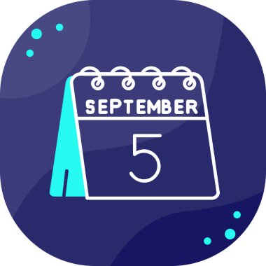 Takvim simgesi tasarımı, vektör illüstrasyonu