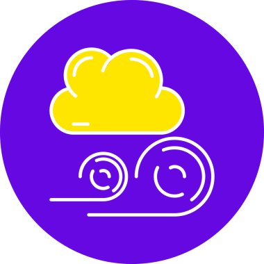 Bulut. Web simgesi basit illüstrasyon