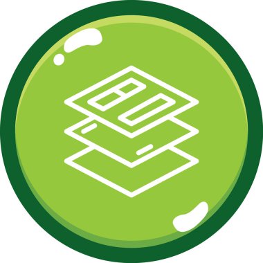 Yeşil yaprağın vektör çizimi