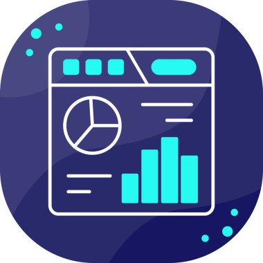 iş grafiği vektör simgesi