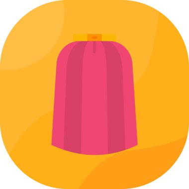 Kumaş giysi simgesi düz stil