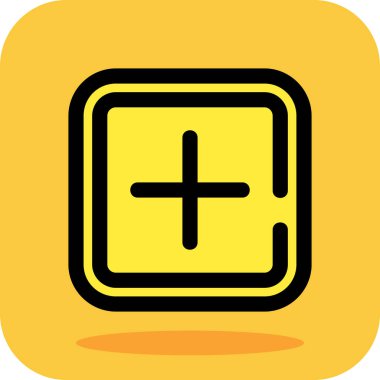 Soyut arkaplanda hesaplayıcı simgesi izole edildi