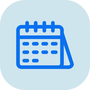 Takvim. Web simgesi basit illüstrasyon