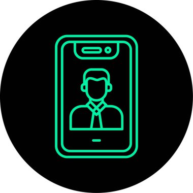 Vektör telefon simgesi illüstrasyonu