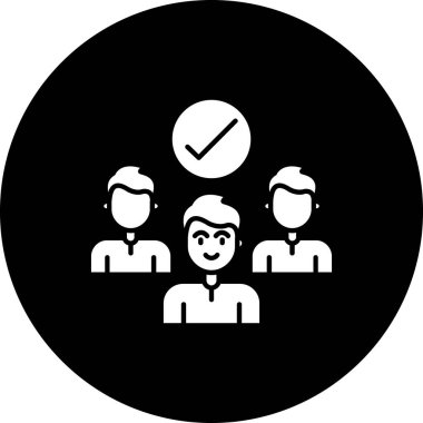 insanlar simge vektör illüstrasyonu