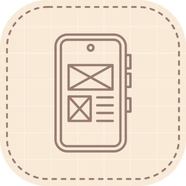 Telefon simgesi vektör illüstrasyonu