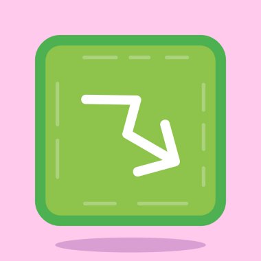 Ok. Web simgesi basit illüstrasyon