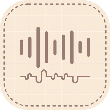 Müzik simgesi vektör illüstrasyonu