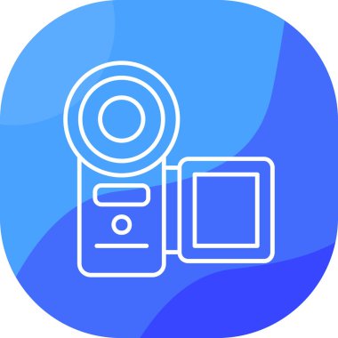 Bir kameranın vektör illüstrasyonu