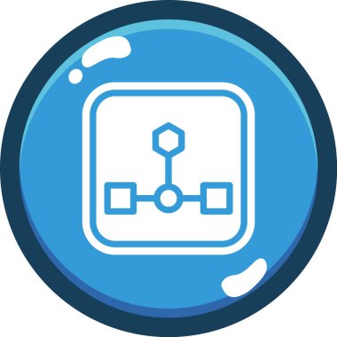 veritabanı web simgesi, basit vektör çizimi beyaz arkaplanda izole edildi