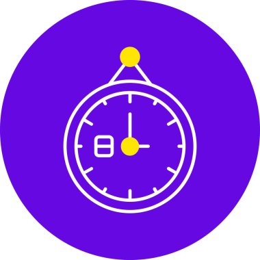 Alarm saat simgesi vektör illüstrasyonu