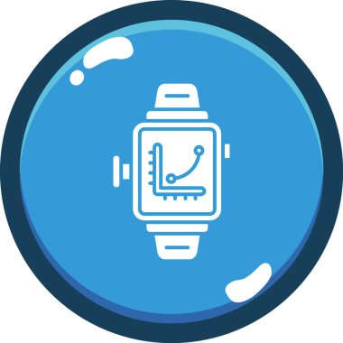 smartwatch simge vektör çizimi