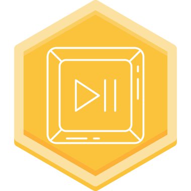 Çalma simgesinin vektör illüstrasyonu