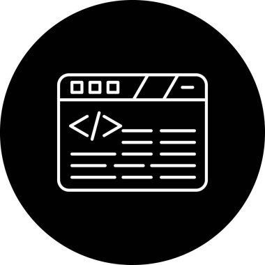 Web sitesi, vektör illüstrasyonu için web tasarım simgesi