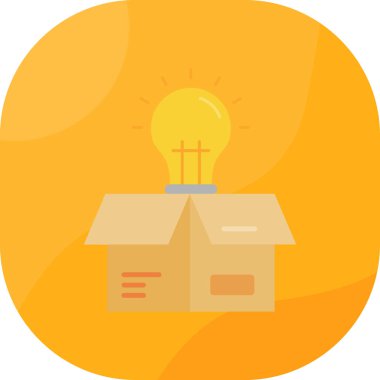 Enerji düz vektör simgesi