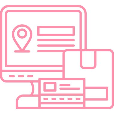 konum konumu gps simgesi ana hat biçiminde