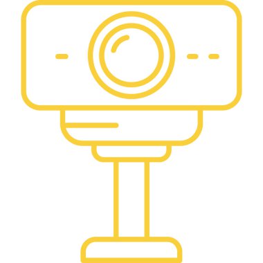 Kamera simgesi. Kamera vektör simgesi web için basit çizimi