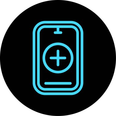 Kişisel ve ticari kullanım için vektör mobil simgesi.