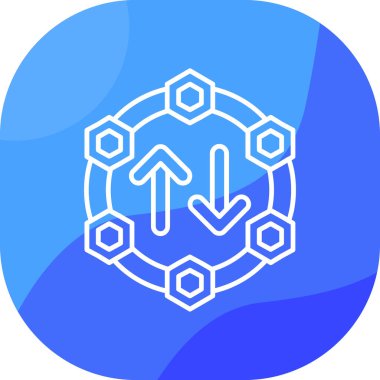 Modern bir simgenin vektör illüstrasyonu