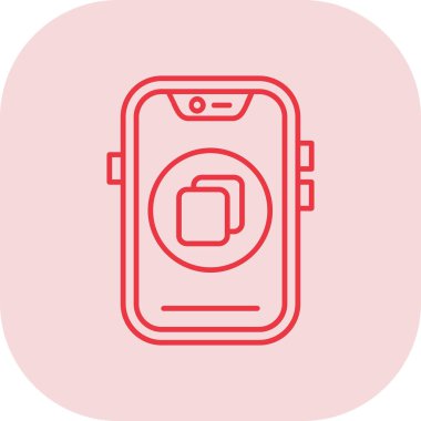 Akıllı telefon simgesinin vektör illüstrasyonu