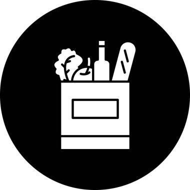 Gıda simgesinin vektör illüstrasyonu