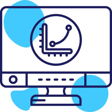 İnternet web simgesi basit vektör illüstrasyonu