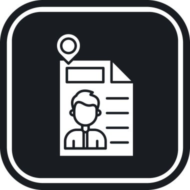 Moda tasarımı izole edilmiş arkaplanda kimlik simgesi