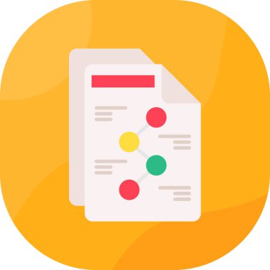 belge simgesi vektör illüstrasyonu