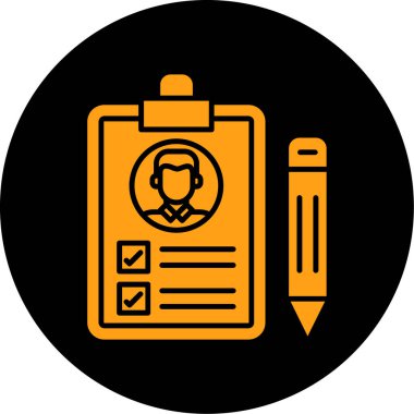 Bir pano simgesinin vektör illüstrasyonu