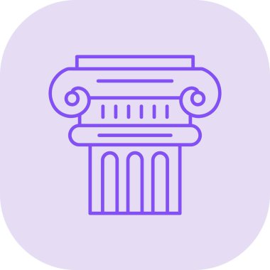 sütun, sütun, sütun, Roman simgesi, vektör illüstrasyonu