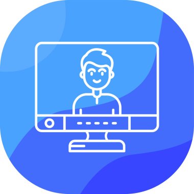 dizüstü bilgisayar simgesi, vektör illüstrasyonu basit tasarım