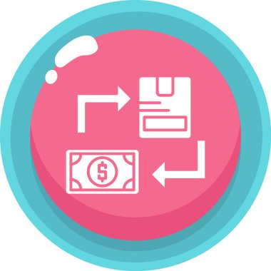 Dolar. Web simgesi basit illüstrasyon