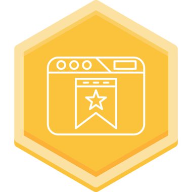 Modern bir simgenin vektör illüstrasyonu