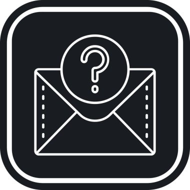 İleti, posta, zarf, e- posta simgesi vektör illüstrasyon simgesi