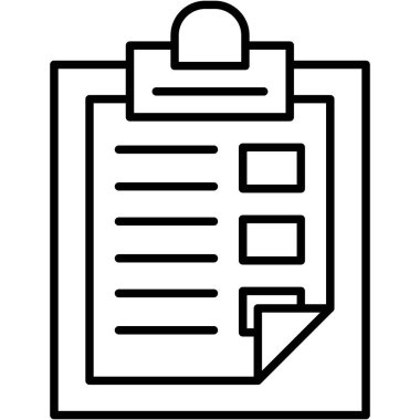 Kontrol listesi simgesi taşıyıcısı olan belge