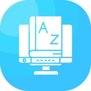 Bilgisayar. Web simgesi basit illüstrasyon