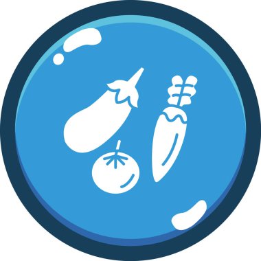 Yemek. Web simgesi basit illüstrasyon