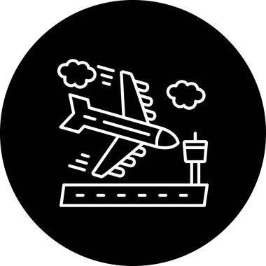 Uçak. Web simgesi basit illüstrasyon