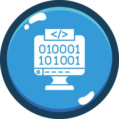 Beyaz arkaplanda kod vektör illüstrasyonu programlanıyor.