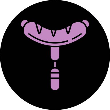 Cadılar Bayramı şekerlerinin bir çizgi film ikonunun vektör çizimi