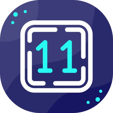 Tek bir simge tasarımının vektör illüstrasyonu