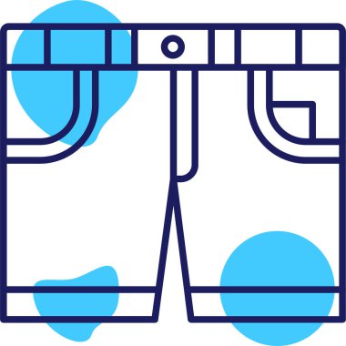 pantolon simgesi, vektör illüstrasyonu