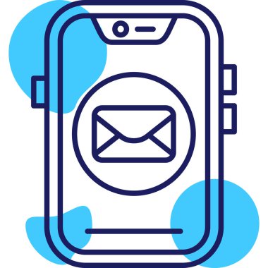 E-posta. Web simgesi basit illüstrasyon