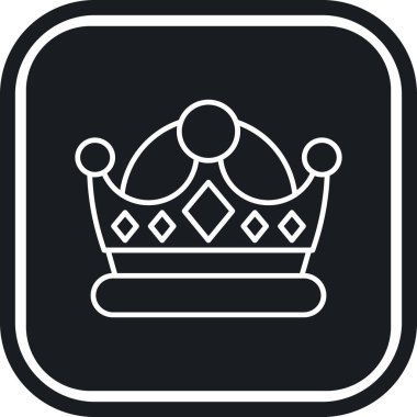 taç simgesi vektör illüstrasyonu