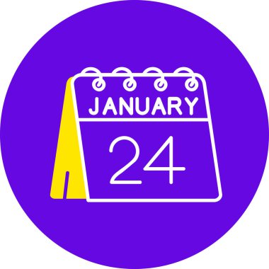 Takvim simgesinin vektör illüstrasyonu