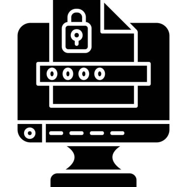 Güvenlik simgesi. vektör illüstrasyonu