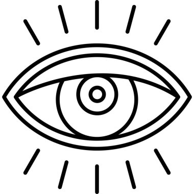 Göz simgesi vektör illüstrasyonu